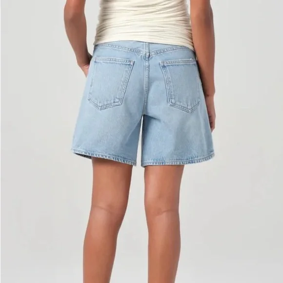 Agolde Light Wash Dame Short - Picture 8 of 12